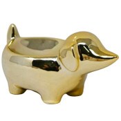 Wholesale - Gold Animal Trinket Tray- Dog C/P 48, UPC: 885114879403